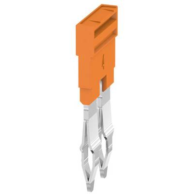 'Orange flat blade fuse with two silver metal contacts, marked with the number 4.'