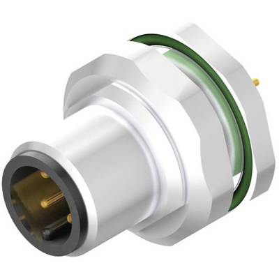 Weidmüller 2421860000 Sensor/actuator built-in connector M12 Plug, vertical mount No. of pins (RJ): 5 10 pc(s)