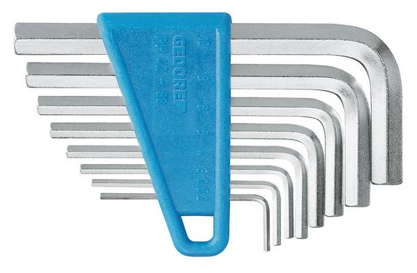Gedore 6352000 Allen Allen key set 2 mm, 2.5 mm, 3 mm, 4 mm, 5 mm, 6 mm, 8 mm, 10 mm 2 mm, 8 mm, 10 mm, 6 mm, 5 mm, 2.5 mm, 4 mm, 3 mm 8-piece