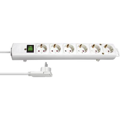 Brennenstuhl 1153320100 Power strip (+ switch) 6x White CEE plug 1 pc(s)