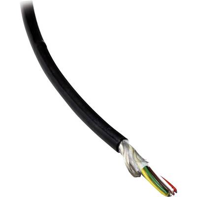 BKL Electronic 1506069/10 Data cable Li12YD11Y 8 x 0.50 mm² Black 10 m