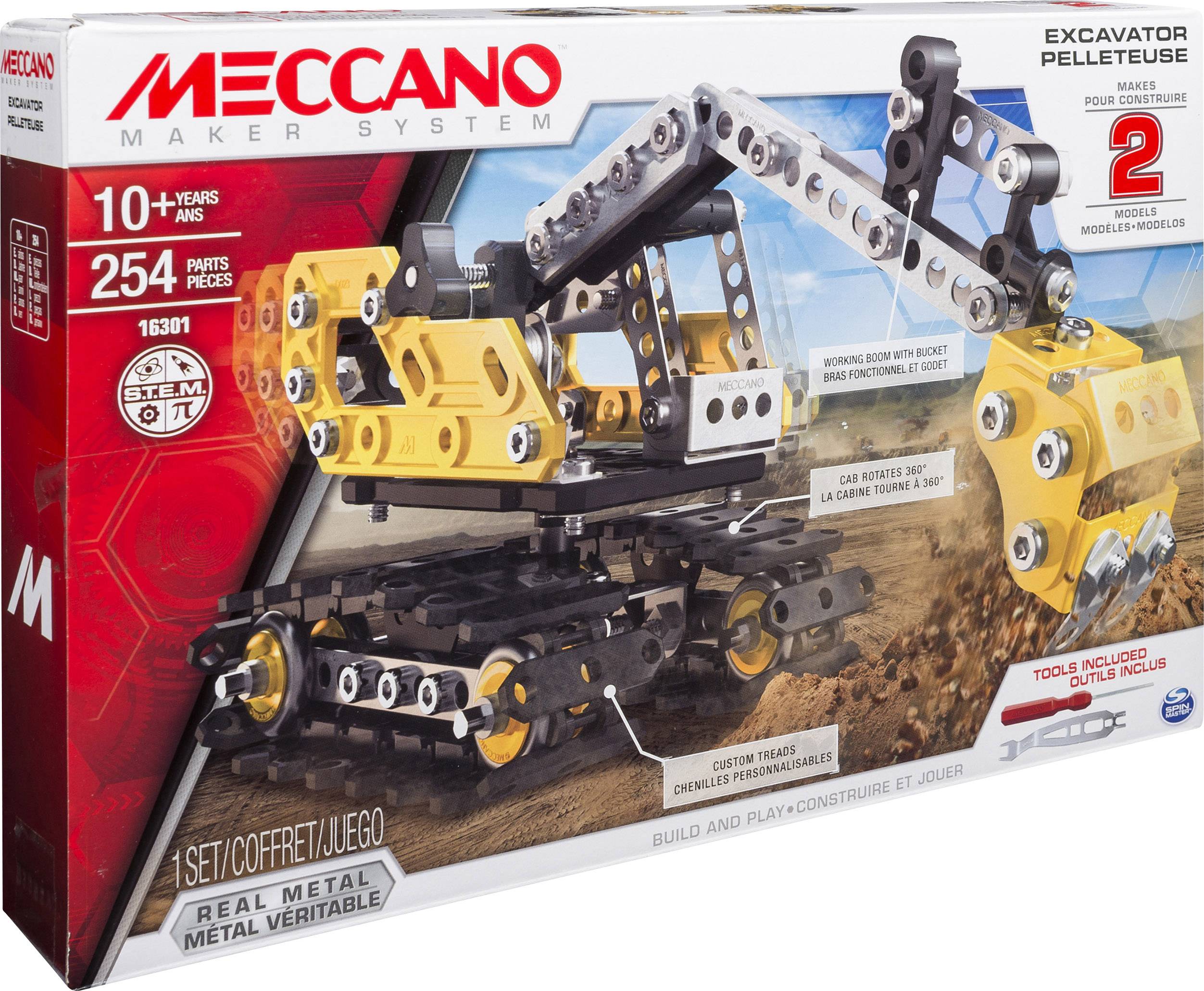 meccano construction digger