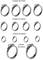 Image shows several hose clips in different sizes: 4 pieces 16-27mm, 4 pieces 12-22mm, 4 pieces 10-16mm, 2 pieces 20-32mm.