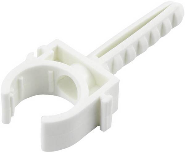 TRU COMPONENTS Fastener Detachable 93013c1195 Bundle Ø range 20 mm (max) brickwork plug-fit, + plug White 1 pc(s)
