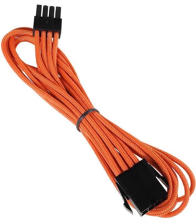 Bitfenix Current Cable extension [1x EPS power plug 8-pin - 1x EPS power socket 8-pin] 0.45 m Orange, Black-1
