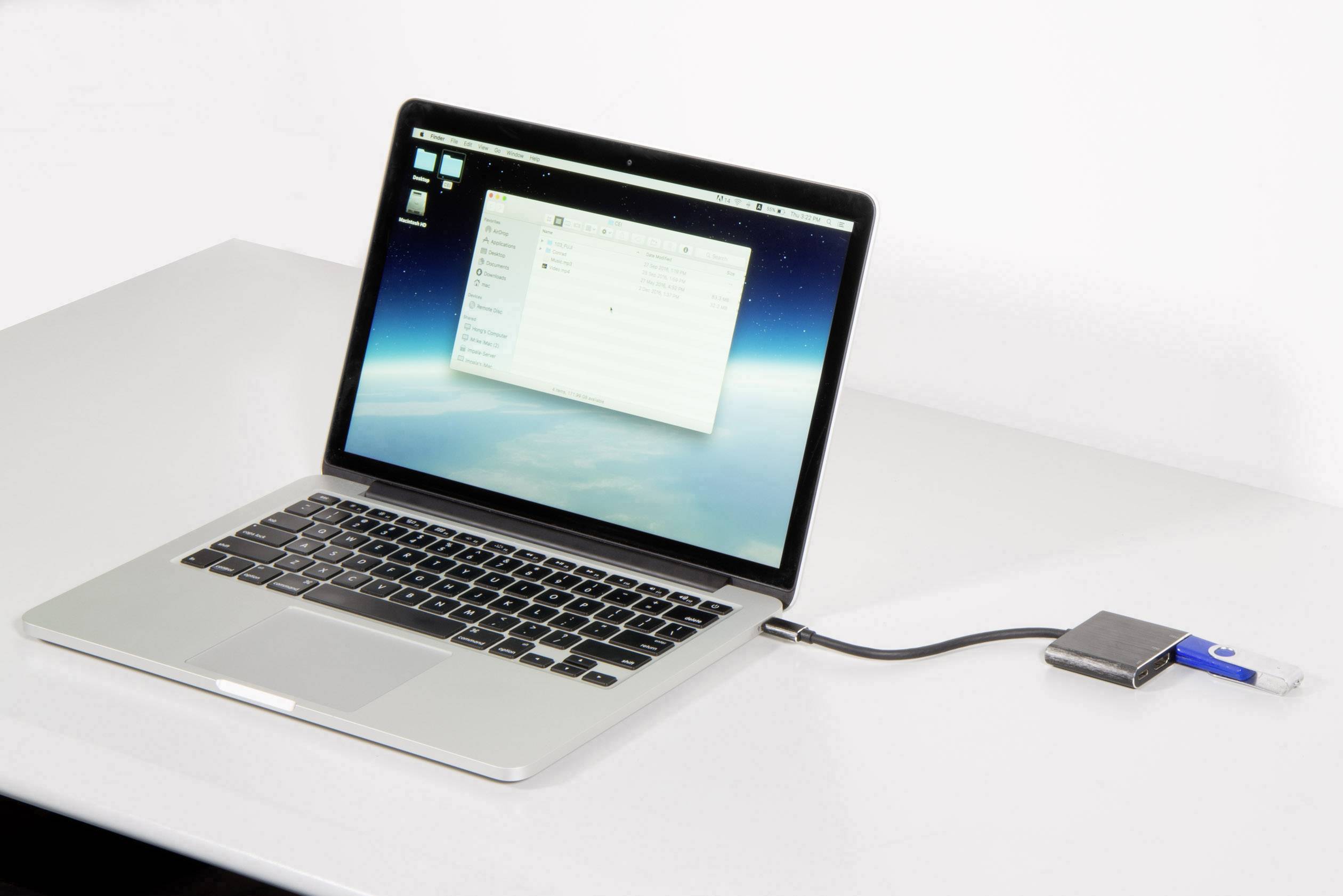 Renkforce RF-4548306 USB / HDMI Adapter [1x USB-C® plug - 1x HDMI socket, USB 3.2 1st Gen port A (USB 3.0), USB-C® socke-4