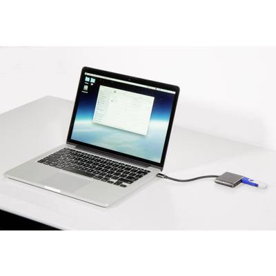 Renkforce RF-4548306 USB / HDMI Adapter [1x USB-C® plug - 1x HDMI socket, USB 3.2 1st Gen port A (USB 3.0), USB-C® socke-4