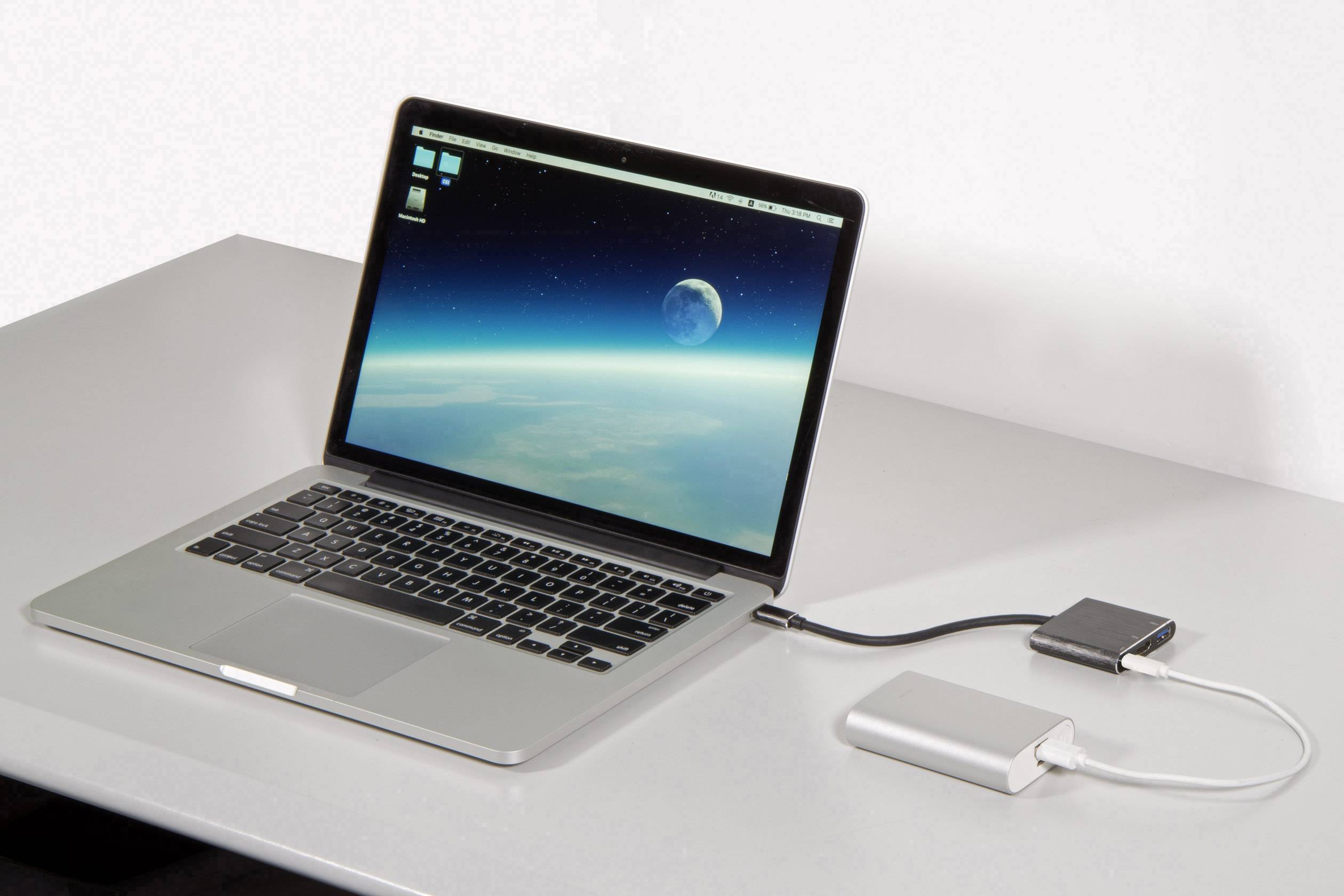 Renkforce RF-4548306 USB / HDMI Adapter [1x USB-C® plug - 1x HDMI socket, USB 3.2 1st Gen port A (USB 3.0), USB-C® socke-5