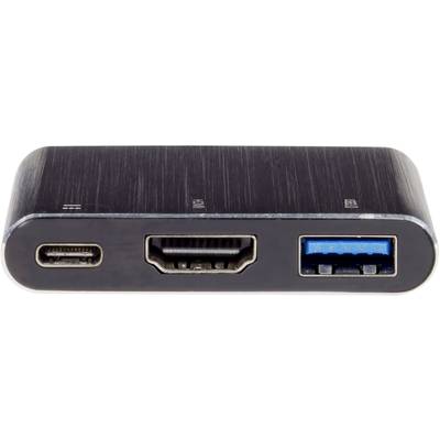 Renkforce RF-4548306 USB / HDMI Adapter [1x USB-C® plug - 1x HDMI socket, USB 3.2 1st Gen port A (USB 3.0), USB-C® socke-2