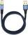A blue USB cable with a USB-A plug and a square plug, suitable for printers or similar devices.