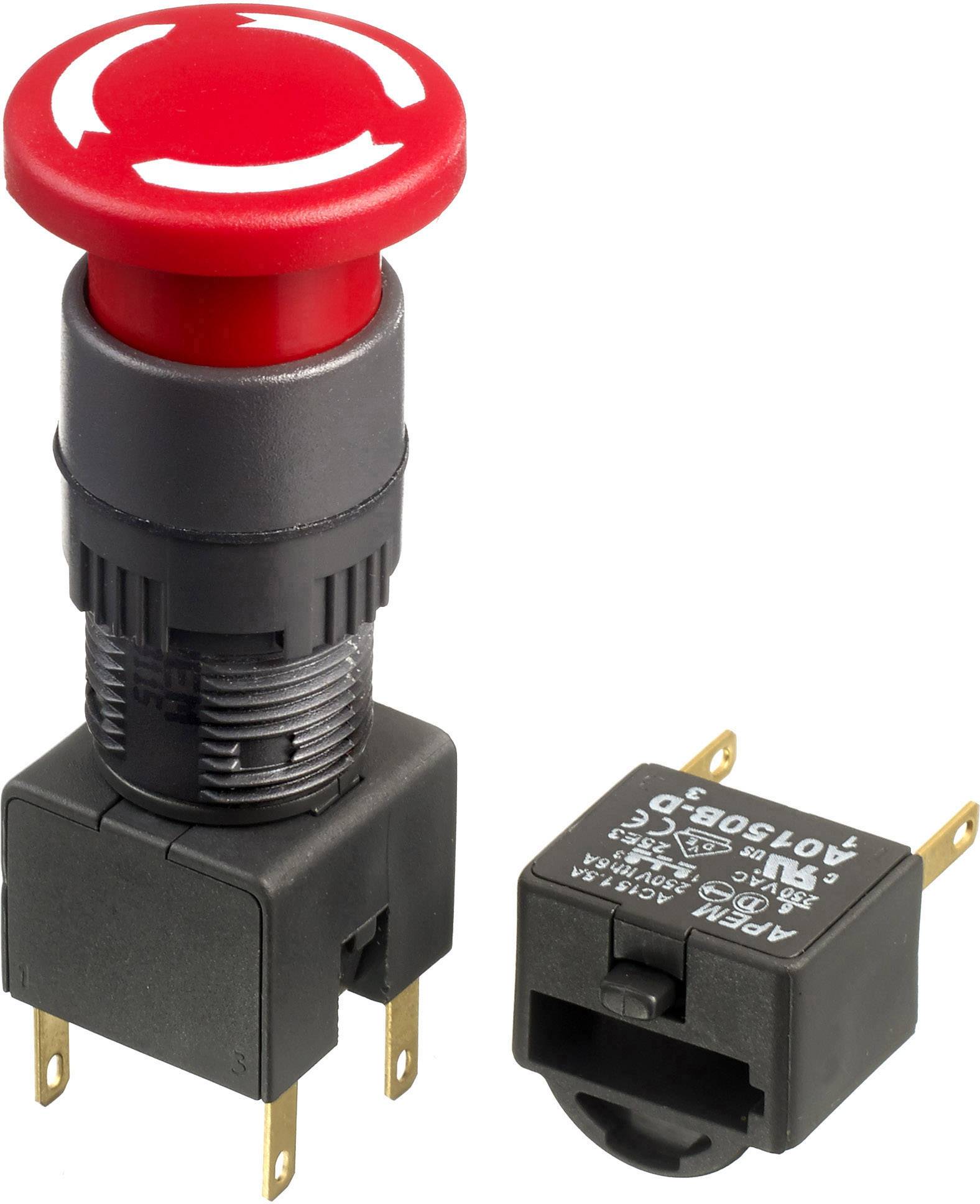 APEM A01ES-DM Kill switch IP65 (front) 1 pc(s)-1