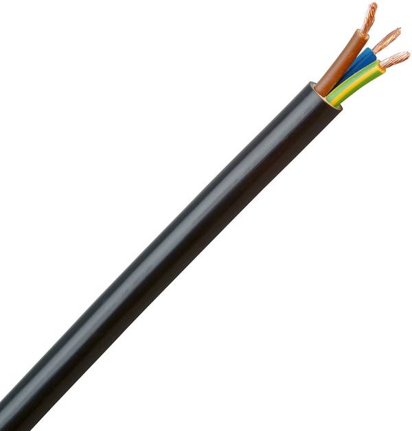 Kopp 153705007 Flexible cable H05VV5-F 3 x 1.5 mm² Black 5 m