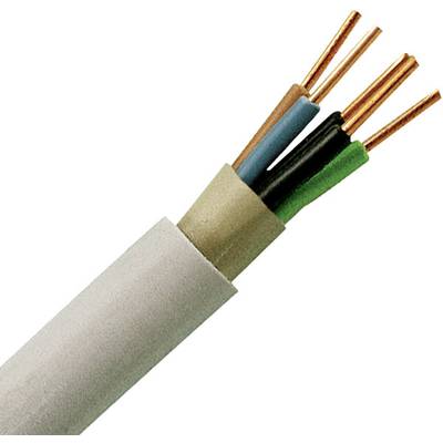 Kopp 153010840 Sheathed cable NYM-J 5 G 1.50 mm² Grey 10 m