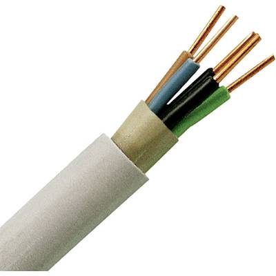 Kopp 153210846 Sheathed cable NYM-J 5 G 2.50 mm² Grey 10 m