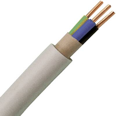 Kopp 153105841 Sheathed cable NYM-J 3 G 2.50 mm² Grey 5 m