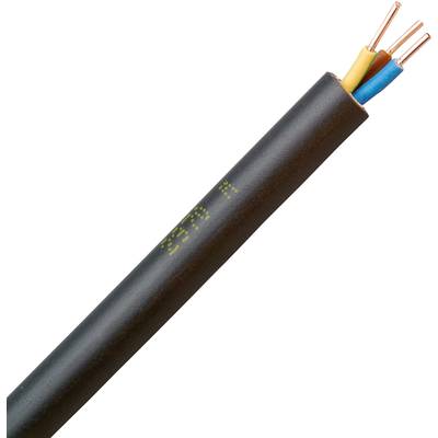 Kopp 153350847 Earth cable NYY-J 3 G 1.50 mm² Black 50 m