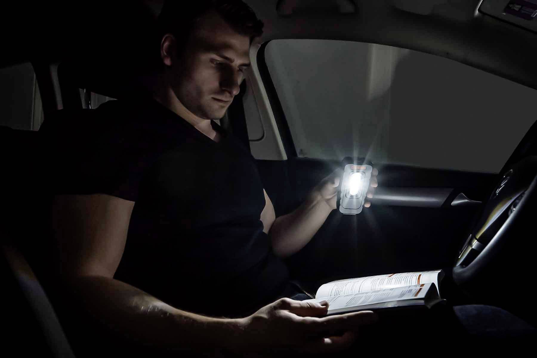 1 Stück Faltschachtel wiederaufladbare LED Inspektions- und Werkstattlamp LEDIL204 speziell für Arbeiten am Fahrzeug in Ihrer Garage OSRAM LEDinspect POCKET 160