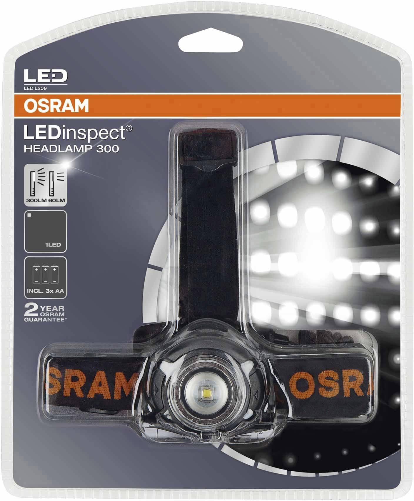 OSRAM Handleuchte LEDinspect HEADLAMP 300 LEDIL209 LED 