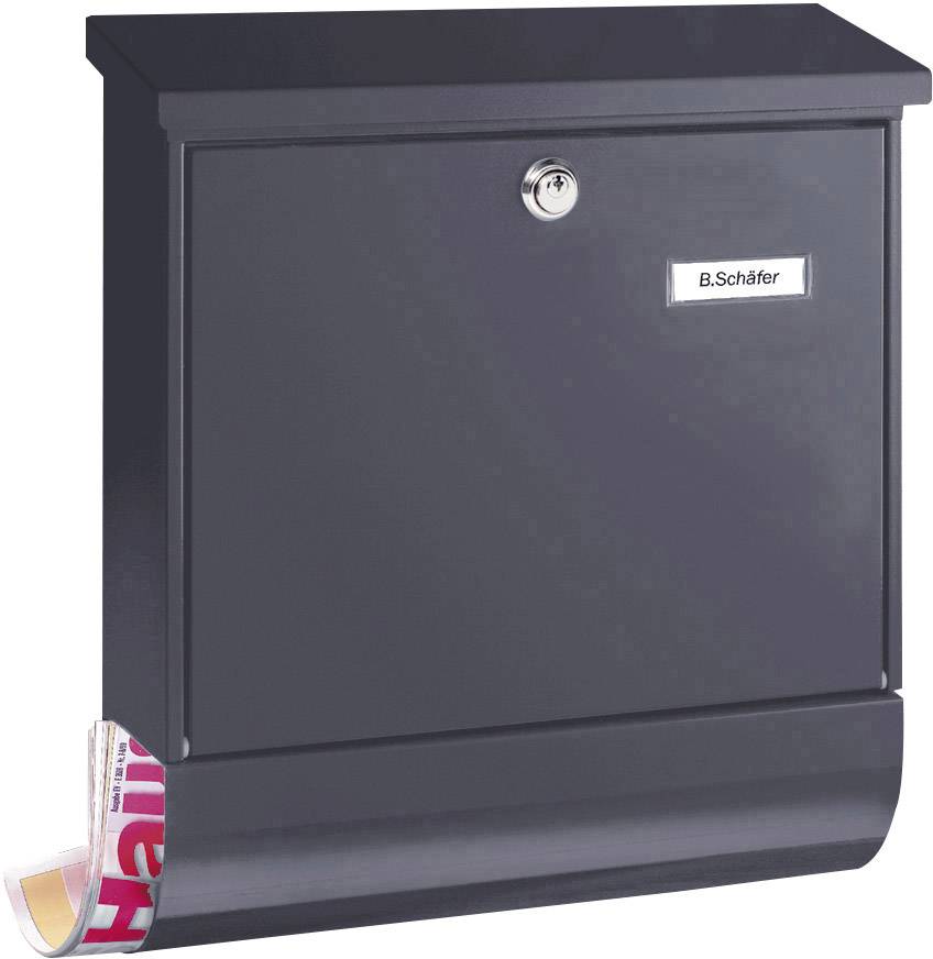 Burg Waechter 38210 VARIO 8672 ANT Letterbox Steel plate Anthracite Key