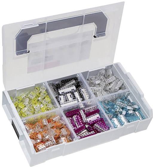 HellermannTyton 148-90046 Connector clip set flexible: 1-2.5 mm² rigid: 0.5-2.5 mm² Number of pins: 2, 3, 4, 5, 6, 8 350 pc(s)