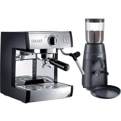 Graef Pivalla EUSET Espresso machine with sump filter holder Stainless steel 1410 W incl. frother nozzle