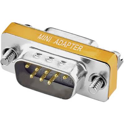 A silver mini-adapter with an orange stripe and the inscription 'MINI ADAPTER', showing multiple plug contacts.