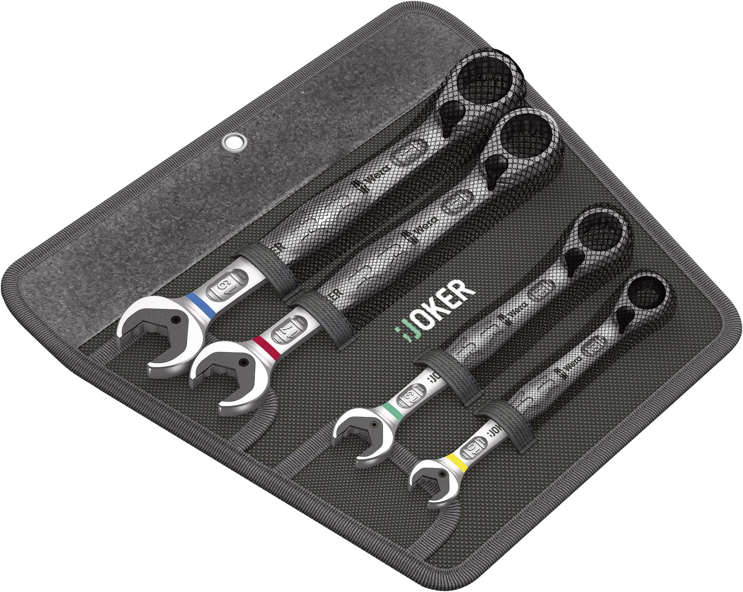 Wera 05020090001 Joker Switch Ratcheting crowfoot wrench set 4-piece Spanner size (metric) 10 - 19 mm