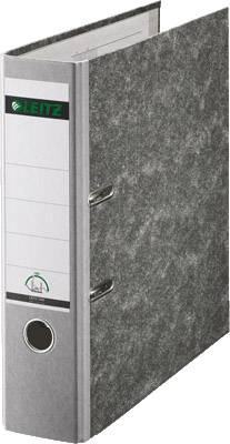 Leitz Folder 1080 A4 Spine width: 80 mm Grey Paste paper 2 brackets 10805085