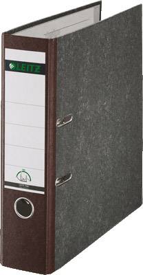Leitz Folder 1080 A4 Spine width: 80 mm Brown Paste paper 2 brackets 10805075