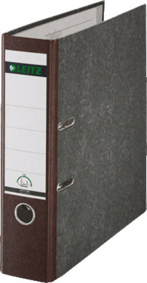 Leitz Folder 1080 A4 Spine width: 80 mm Brown Paste paper 2 brackets 10805075