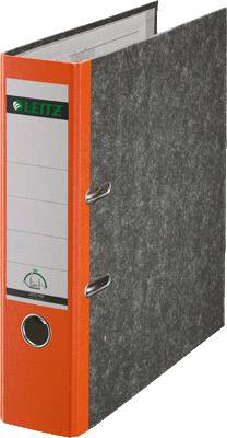 Leitz Folder 1080 A4 Spine width: 80 mm Orange Paste paper 2 brackets 10805045