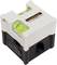Laserliner LaserCube with built-in spirit levels for precise levelling. Compact, square design, white and black.