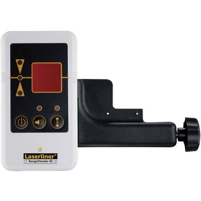 Laserliner RangeXtender 40, a tool for extending the range of laser measuring devices, with operating buttons and display field.