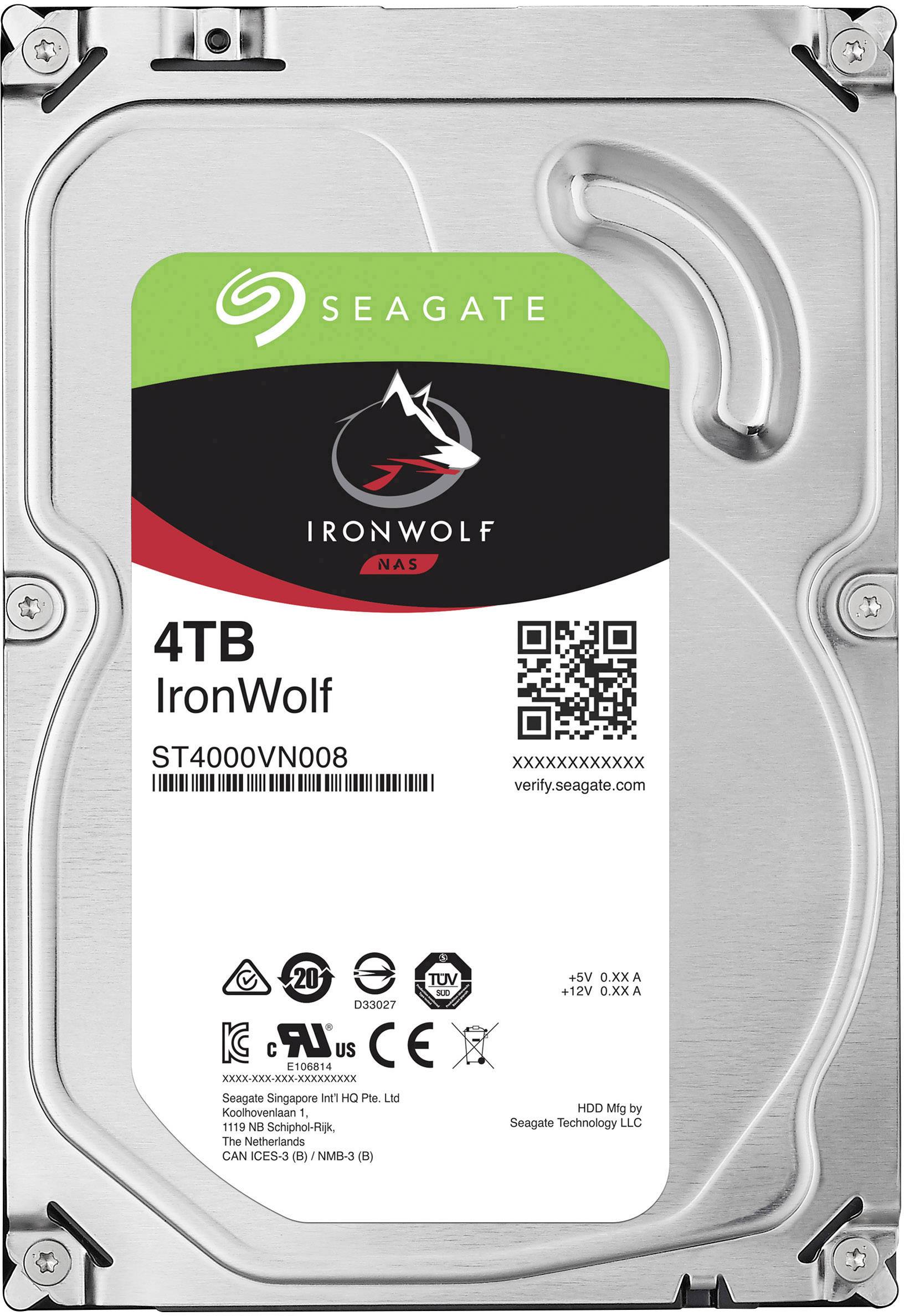Seagate IronWolf™ 4 TB 3.5 (8.9 cm) internal HDD SATA III ST4000VN008 Bulk