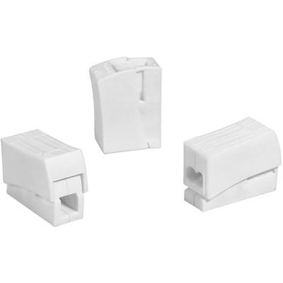 HellermannTyton 148-90023 HECL-2/1-PA66-WH Lamp terminal flexible: 0.5-  fixed: 0.75-  Number of pins (num): 3 1 pc(s) W