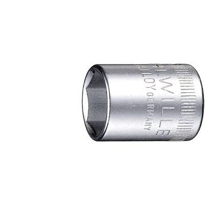 A silver hexagonal socket insert, engraved with 'Wille Germany', shows a size of 24 mm. Used in mechanical applications.