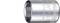 A metallic hexagonal socket nut with the inscription 'H. WILLE' and 'ALLOY GERMANY', with a shiny surface, designed for mechanical applications.