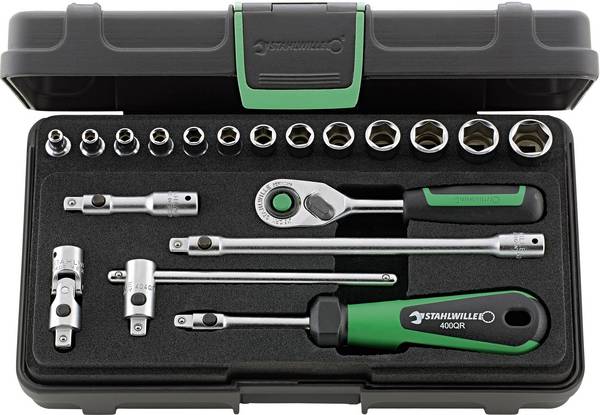 Stahlwille 40/13/6QR KN Bit set 1/4" (6.3 mm) 19-piece 96011180