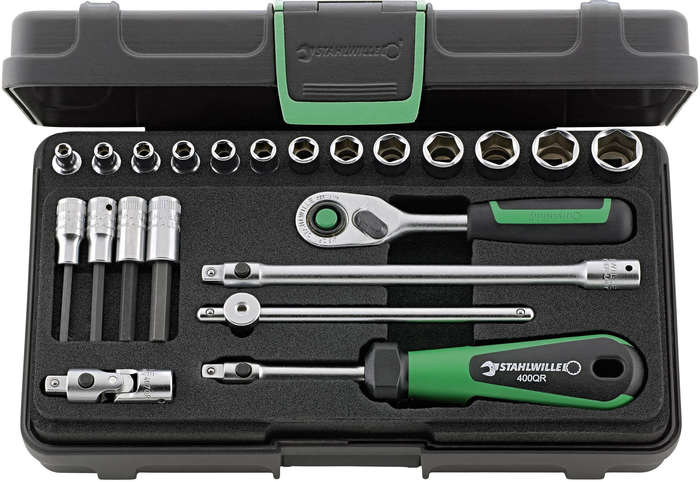 Stahlwille 40/44/17/5QR KN Bit set 1/4 (6.3 mm) 22-piece 96011181