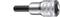 'Hexagonal chrome steel socket insert'