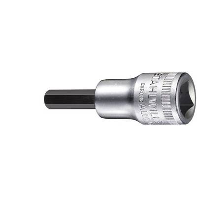 'Socket wrench with hexagonal bit drive, silver. Inscription: STAHLWILLE CHROME ALLOY.'