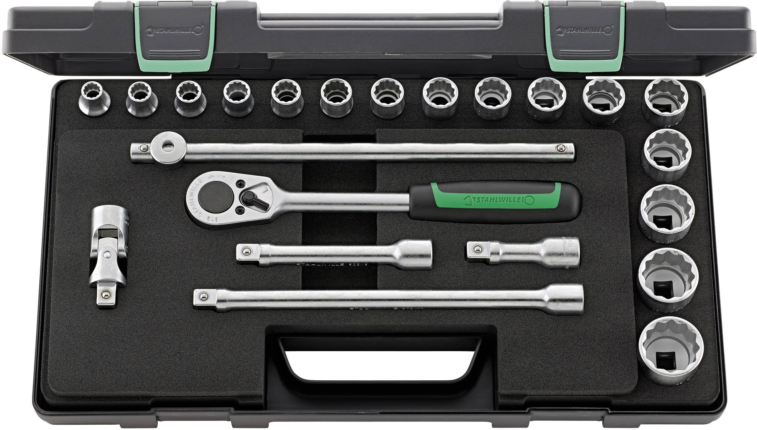 Stahlwille 50/16/6 KN Bit set 1/2 (12.5 mm) 22-piece 96031447