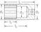 Technical drawing of a component with diameters d1, d2, d3 and lengths t1, t2. Arrows mark dimensions and lengths.