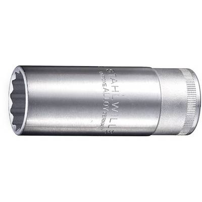 Chrome vanadium socket insert with knurled edge, 'STAHLWILLE' marking, size not visible, on white background.