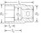 Technical drawing of hydraulic adapter with dimensions. Main dimensions are marked with 'd1', 'd2', 'd3', 'L', 't1' and 't2'.