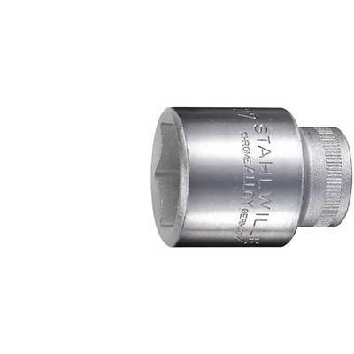 Screw nut with engraved text 'STAHLWILLE CHROME ALLOY GERMANY'. Round shape with ridged edge for better grip.