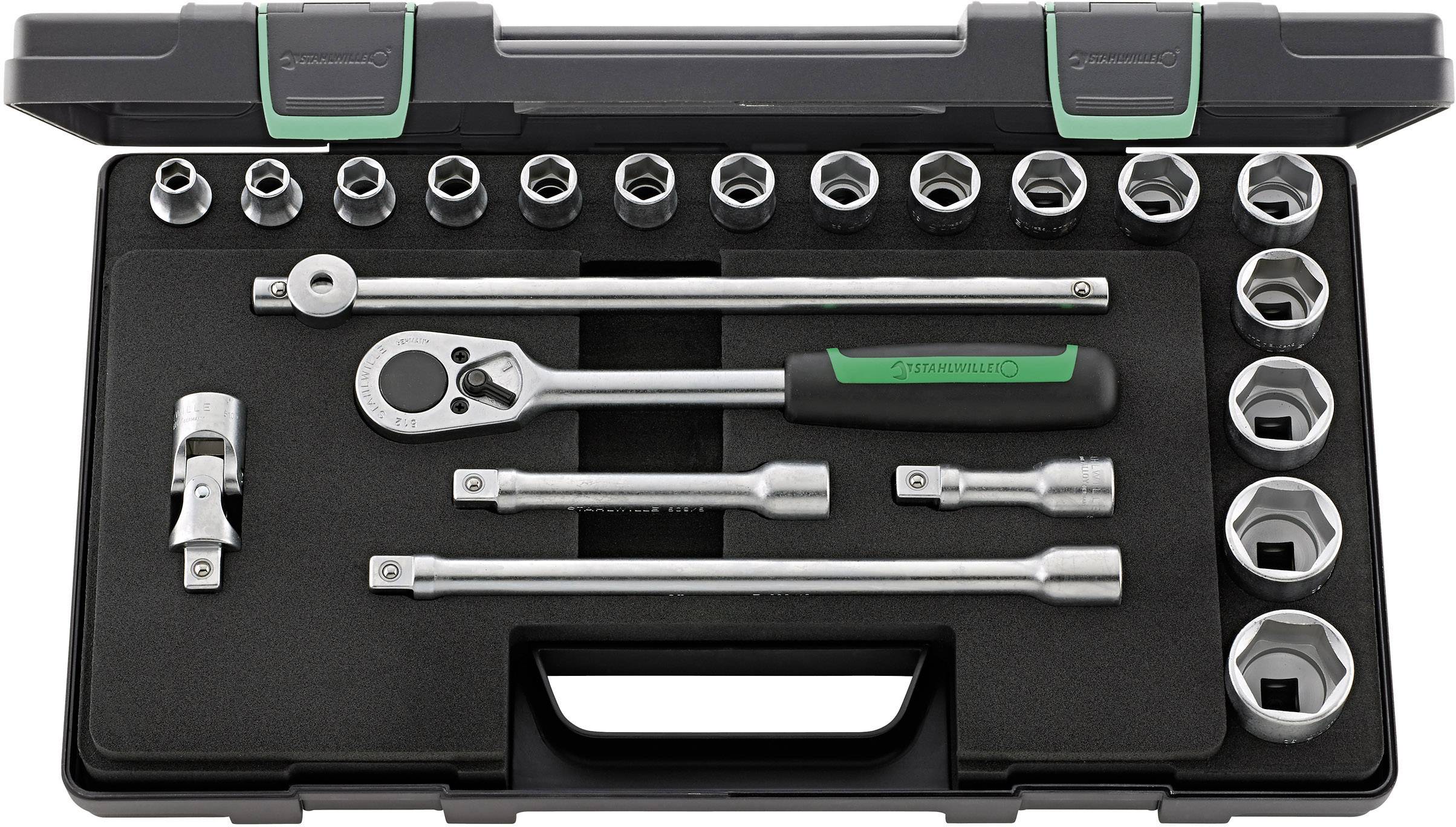 Stahlwille 52/16/6 KN Bit set 1/2 (12.5 mm) 22-piece 96031448