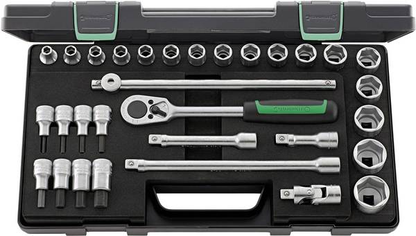 Stahlwille 52/54/25/6 KN Bit set 1/2" (12.5 mm) 31-piece 96031239