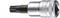 Metal Torx bit attachment for ratchet, black and silver, suitable for craftwork and repairs.
