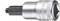 'Stahlwille 10mm Adapter' with chrome surface and hexagonal socket for use in mechanical applications.